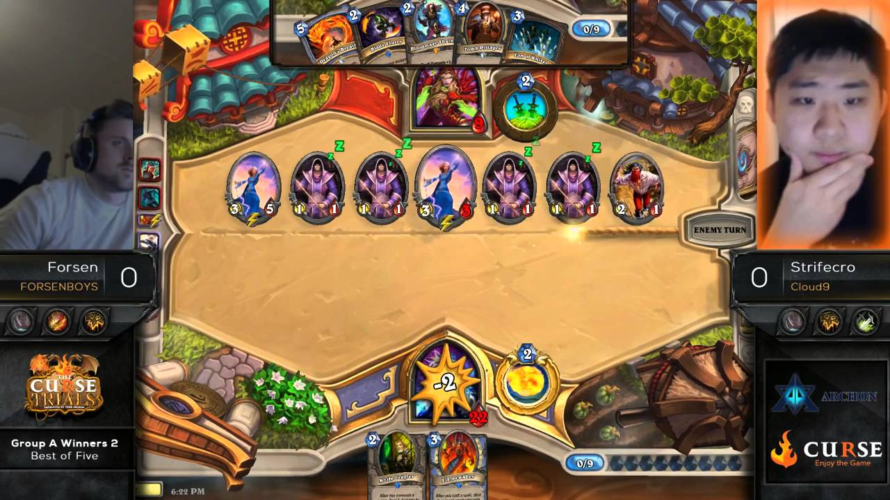 Hearthstone Curse Trials Tournament: Forsen vs StrifeCro