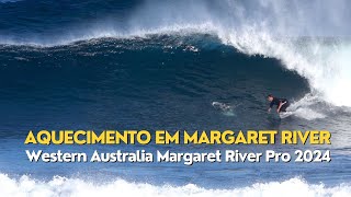 Aquecimento em Margaret River #WSL Western Australia Margaret River Pro 2024 #Surfing #Australia
