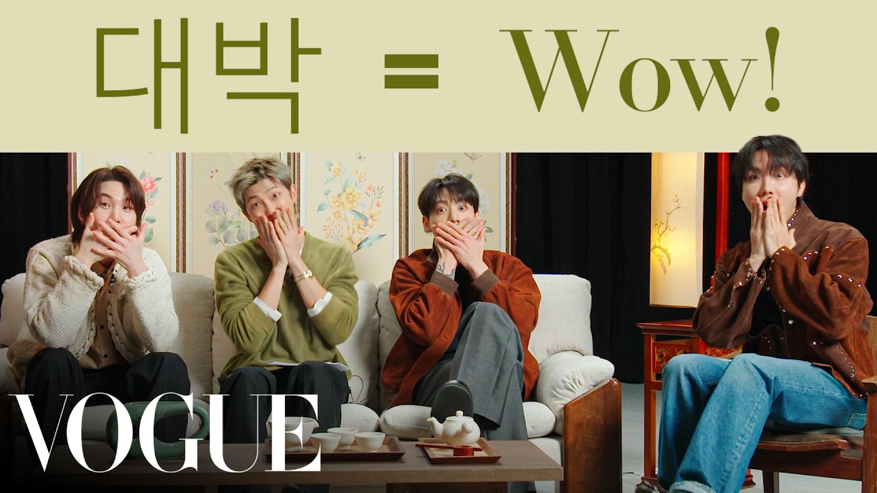 BTS (방탄소년단) Teaches You Korean | Vogue