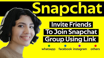 How to invite people to join a snapchat group using a link from other apps