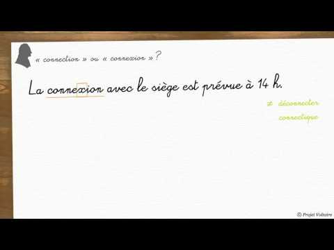 « connection » ou « connexion » ?