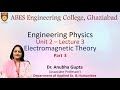 Lecture 3 (Unit 2) || Electromagnetic Theory - Part 3  || Engineering Physics