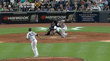 HOU@NYY: Marisnick sends an RBI single to left field