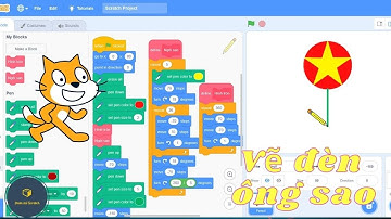 Scratch, Vẽ hình đèn ông sao trên scratch