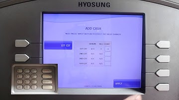 Nautilus Hyosung 1800CE Tutorial - Add Cash - Rapid ATM Group PTY Limited
