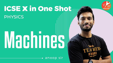 Machines in One Shot | ICSE Class 10 Physics Chapter 3 | Selina Solution | Vedantu 9 and 10 English