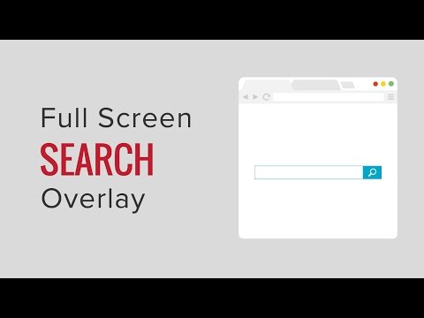 How to Add a Full Screen Search Overlay in WordPress