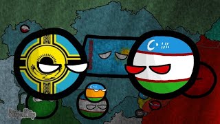Countryballs: Альтернативное будущее Центральной Азии, Казахстан против Узбекистана.