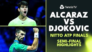 Thumbnail for Novak Djokovic vs Carlos Alcaraz Match Highlights! | Nitto ATP Finals 2023