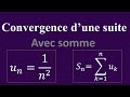 Exercice sur les suites réelle: Convergence d'une somme