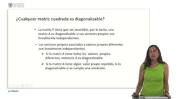 Diagonalización de matrices |  | UPV