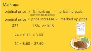 Markup and Discounts