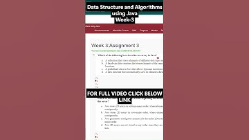 NPTEL Data Structures & Algorithms Using Java Week 3 Assignment Answers | NOC25-CS148 | Jul–Dec 2025