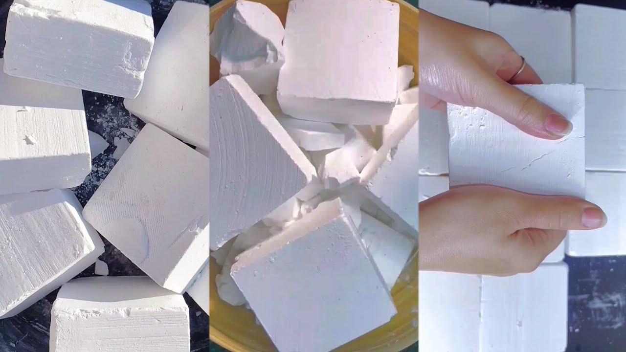 Glowing Fresh Pearly White Gym Chalk Crush. ODDLYSATISFYING SLEEPAID ...