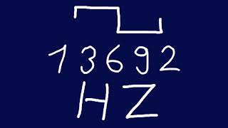 13692 hz square