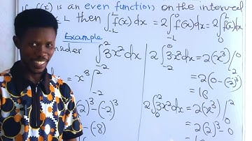 Integration of odd and even functions