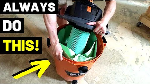Never Use A SHOP VAC Without One Of These!! (Shop Vac Filter Bags/How HEPA Filters Work...)