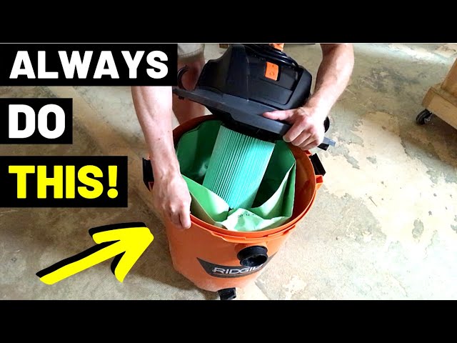 How To Vacuum Water with a RIDGID Wet Dry Shop Vac 