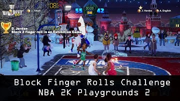 How to do the "Block finger rolls challenge" NBA 2K Playgrounds 2