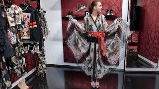 Женское платье от Dolce&amp;Gabbana, шелк, review: ID 162579 - Видео от Лакшери