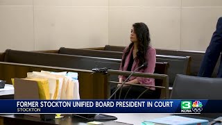 Former Stockton Unified board president appears in court
