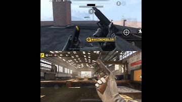 Comparison of animation of X16 pistol in alpha version of Warzone Mobile and the MW11 pistol in Codm