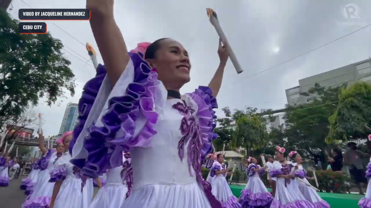 ⁣Sinulog 2023: Dancers compete at Cebu City Sports Complex