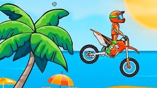 ГОНКИ на МОТОЦИКЛЕ MOTO X3M Bike Racing Game новая игра про мотоциклы (Уровни 1-6) screenshot 3