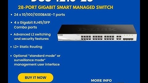 DLINK 𝐃𝐆𝐒-𝟏𝟐𝟏𝟎-𝟐𝟖-𝐏𝐨𝐫𝐭 𝐆𝐢𝐠𝐚𝐛𝐢𝐭 𝐒𝐦𝐚𝐫𝐭 𝐌𝐚𝐧𝐚𝐠𝐞𝐝 𝐒𝐰𝐢𝐭𝐜𝐡