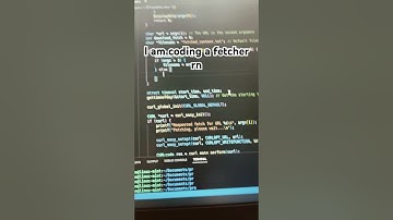 I am coding a fetcher in C using libcurl #shorts