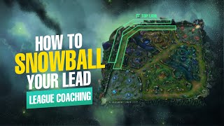 League Coaching: How to SNOWBALL Your Lead (RTR Combine, GM 500LP Top Lane)