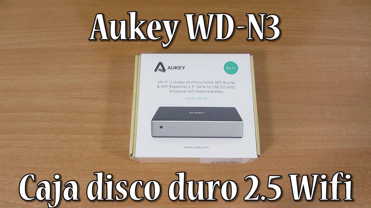 Análisis Caja WIFI para discos duros - Aukey WD-N3 -