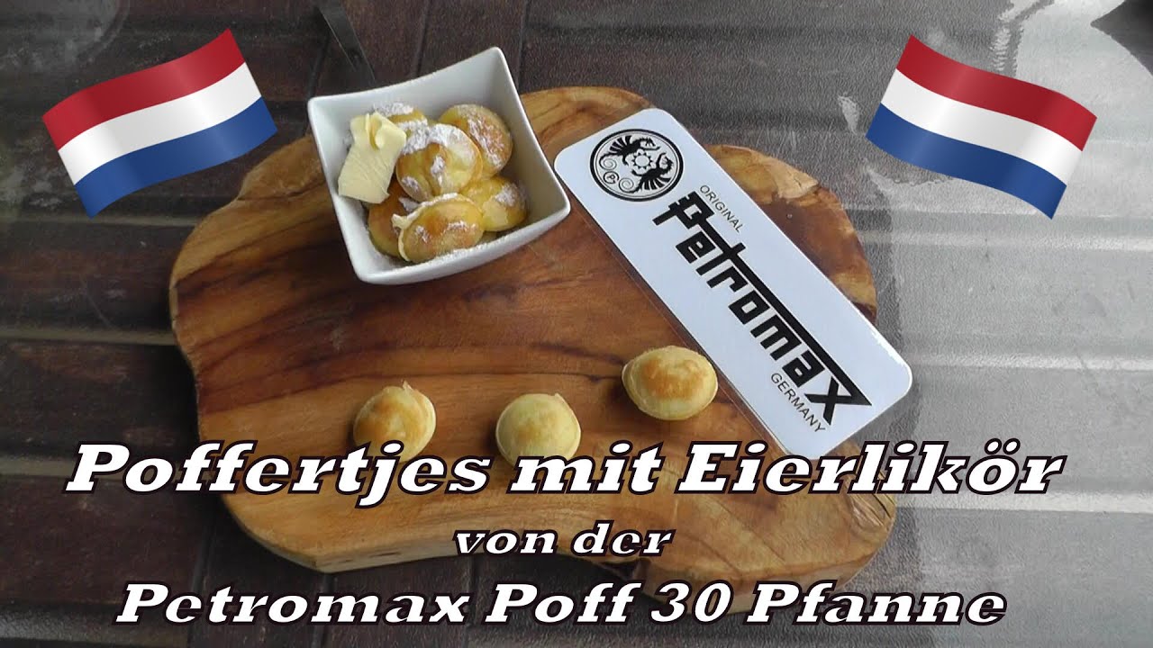 Poffertjes mit Eierlikör von der Petromax Poff 30 Pfanne