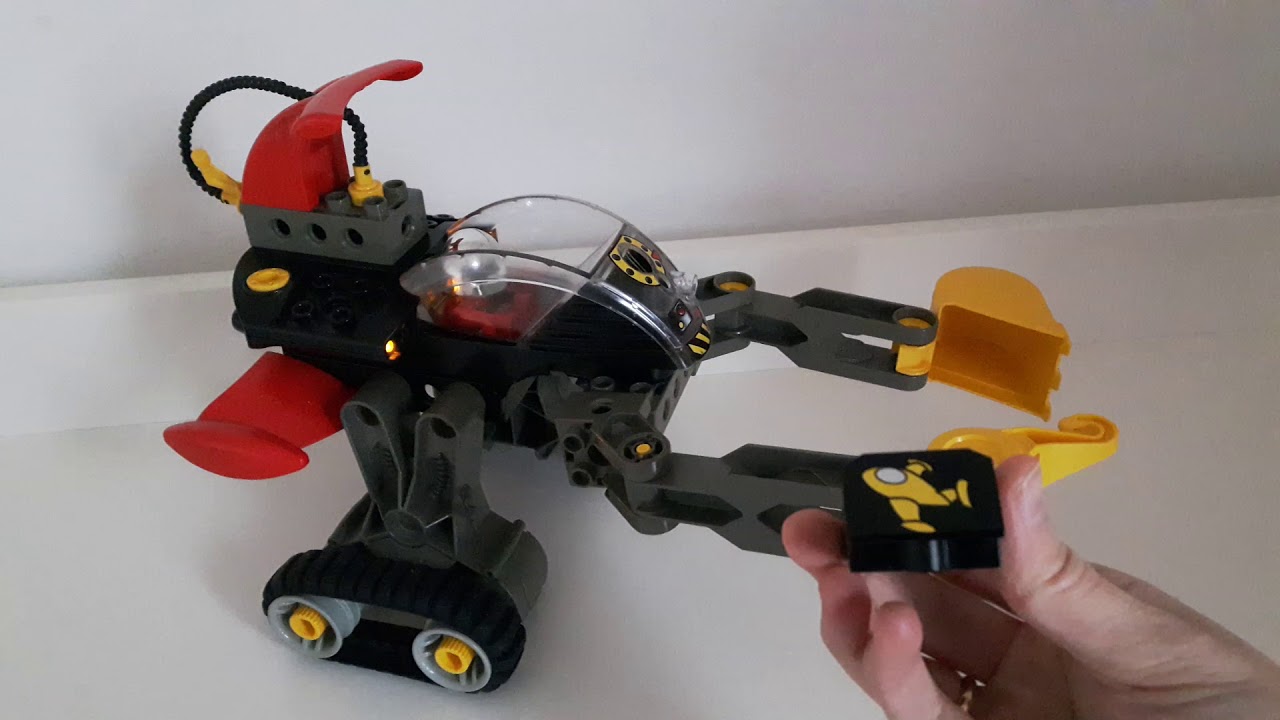 Selvrespekt hurtig sammensmeltning Lego Action Wheelers 2916 MyBot (Toolo, technic Duplo) - YouTube