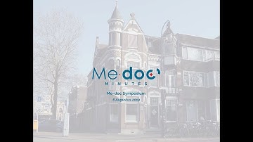 Me-doc Minutes Symposium 6 augustus 2019 