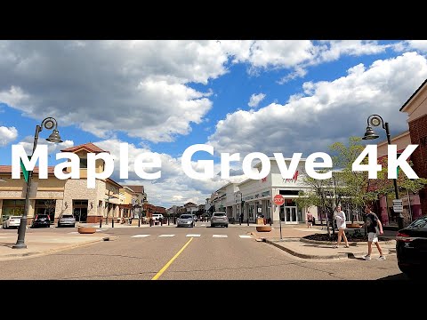 Maple Grove, Minnesota 🇺🇸 Road Trip 4K