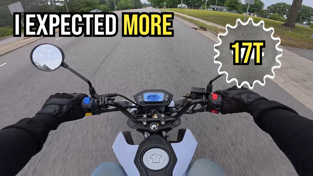 FIRST RIDE With The 17 Tooth Sprocket on my Boom Vader 125cc