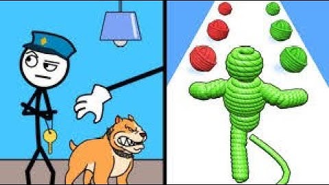 New Gameplay Thief Puzzle Vs Rope Man Run 👮‍♀️🧛‍♂️🦸‍♀️🧜‍♂️ Max All Levels Android iOS Gameplay l 256