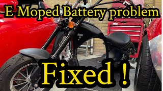 E Moped battery problem fixed