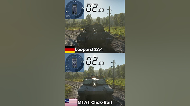 Leopard 2A4 vs M1A1 Click Bait | Turn, reverse, and forward speed test! #Leopard #M1A1 #USA #Germany
