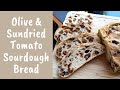 Olive and Sundried Tomato Sourdough (and how to shape a very wet dough)