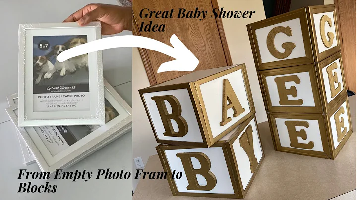 Dollar Tree DIY Baby Shower Decor | DIY Both Gender | DIY Baby Blocks | Baby Shower