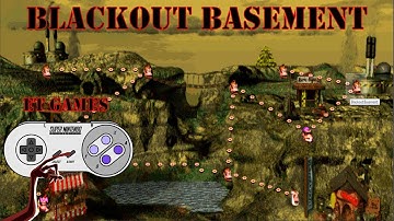 Donkey Kong Country 101% - Blackout Basement - COMPLETE MAPS WITH ALL ITEMS (COM TODOS OS ITENS)