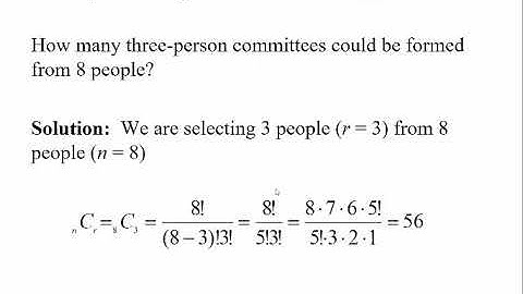 MATH117 - Section 11.3 - Combinations
