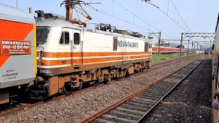 Train Race | Duronto Exp Vs Kulik Exp | WAP-5 Vs WDM-3D | Parallel Run