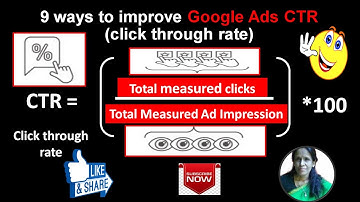9 ways to improve Google Ads CTR click through rate| ratan agarwal it informer