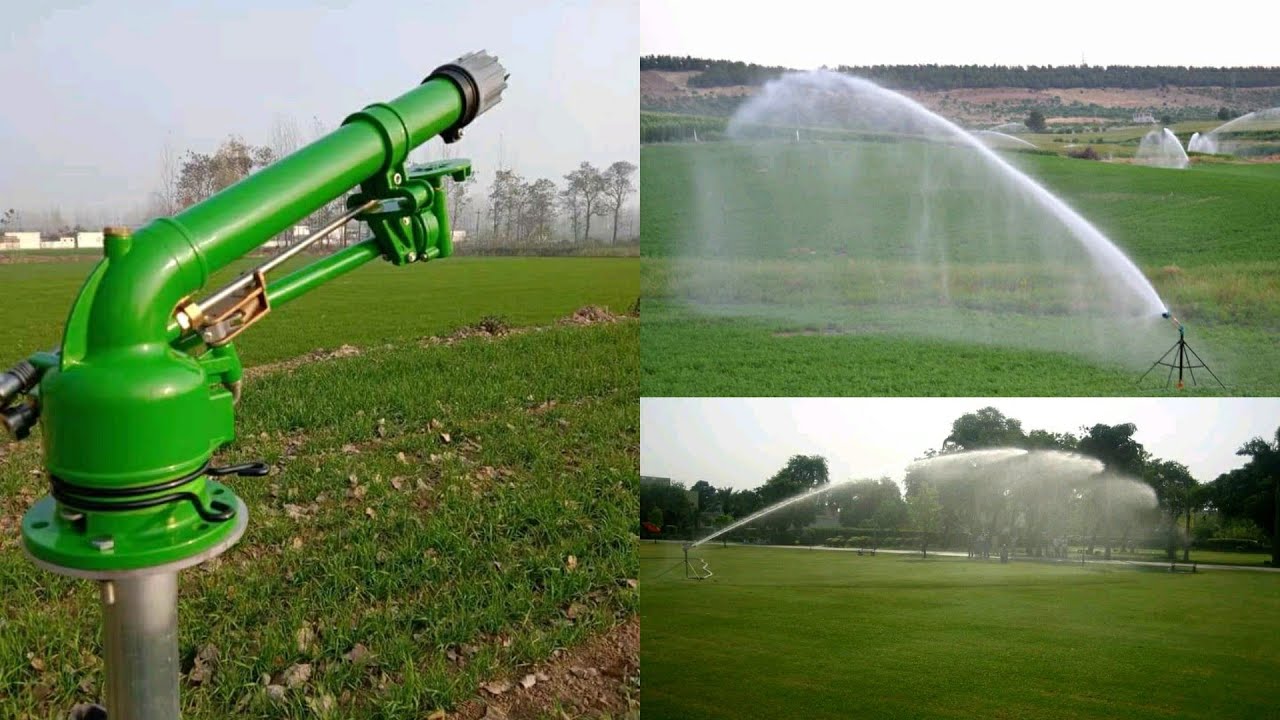 Rain Gun Sprinkler Irrigation | Water Gun | Big Sprinkler - YouTube
