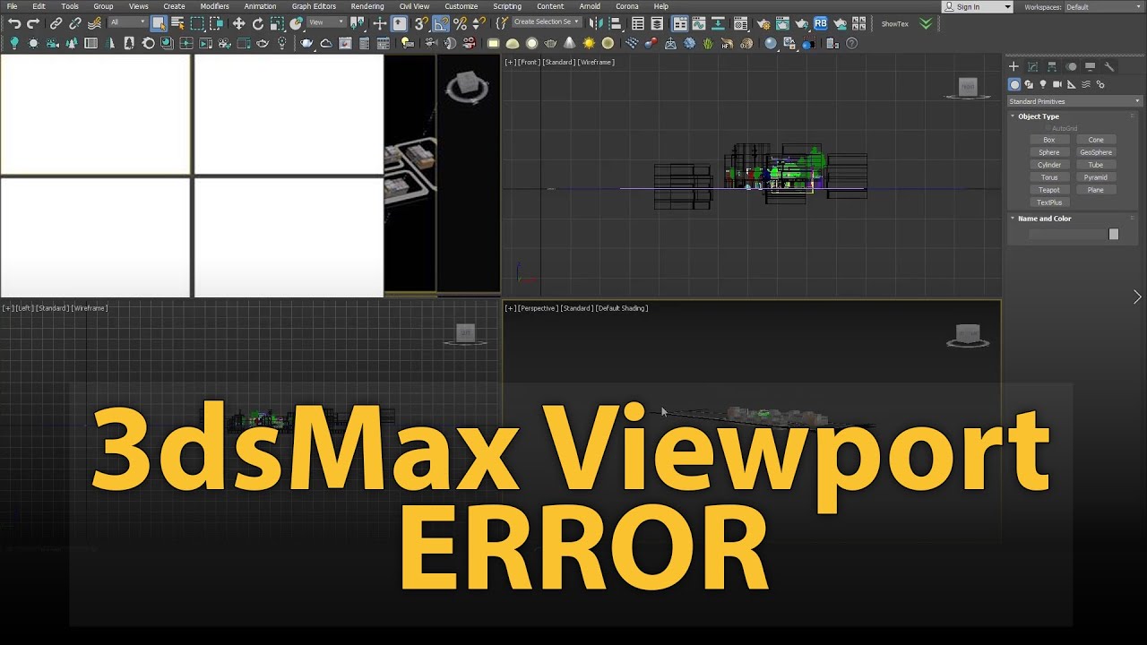 Næb guld Afvige 3dsMax Viewport Error | How to fix it? - YouTube