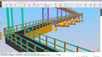 Simple Pedestrian Bridge | Tekla Structures
