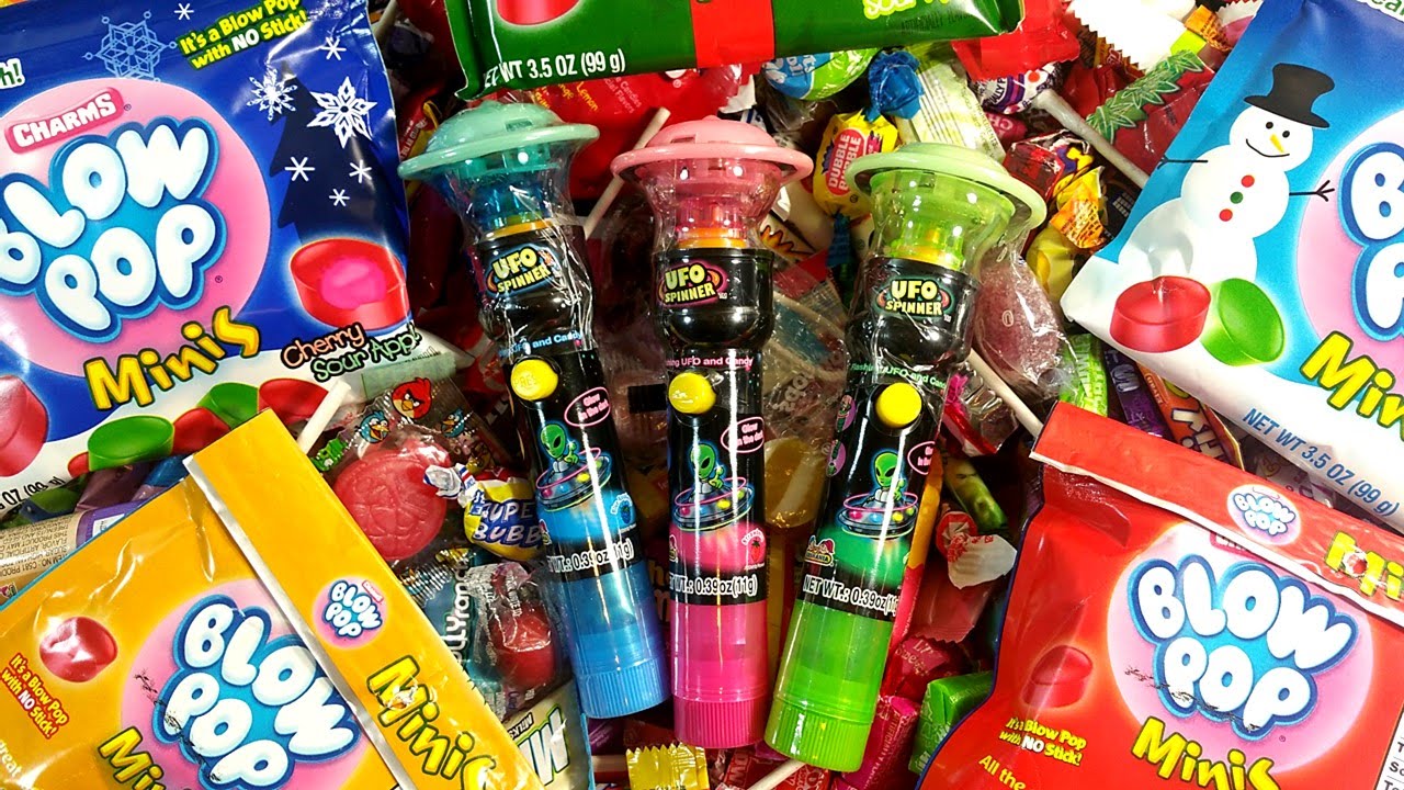 Alien Lollipops A lot of Candy Party in My Tummy Learn Colors with ...